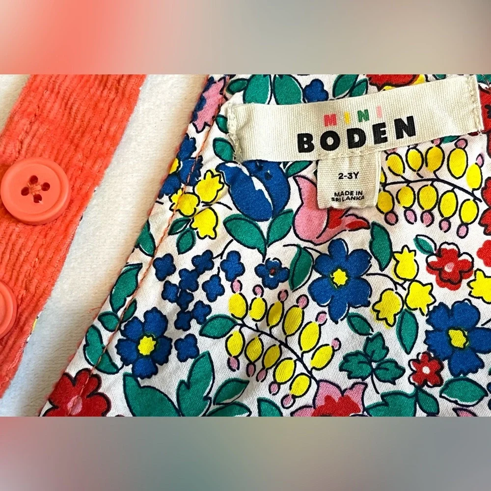 GAP Zara Boden Toddler Girls LOT of Dresses Floral Pink Yellow Coral 2T 2-3 YO - Picture 16 of 16